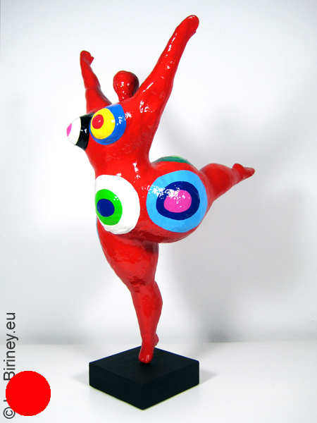 UNIKAT-Figur in Rot "Balance" Höhe 48cm Einzelstück