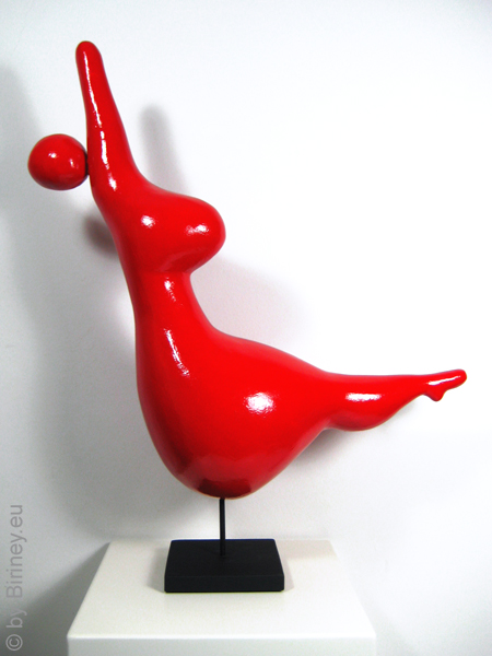 Unikat-Figur "Lola II", Höhe 52cm Nana Red Lady