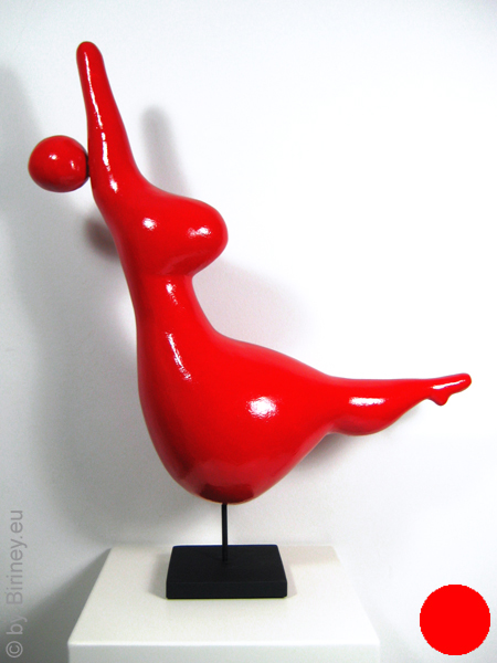 verkauft: Unikat-Figur "Lola II", Höhe 52cm Nana Red Lady