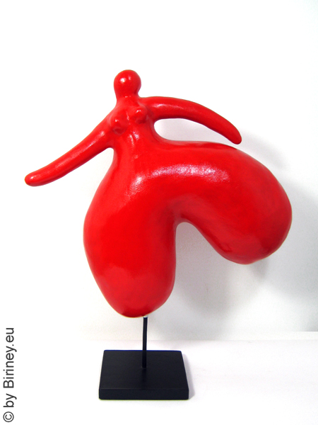 Unikat-Figur "Inaya", Höhe 40cm Nana Red Lady