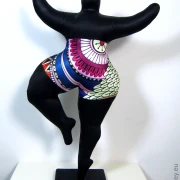 black Nana figure with ornamental pattern! SL Hight 33 cm/ 13 inches