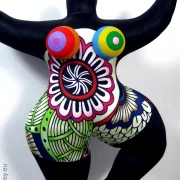 black Nana figure with ornamental pattern! SL Hight 33 cm/ 13 inches