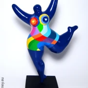 blaue Nana-Figur "Polygone" aus Keramik!  32cm