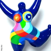 blue Nana figurine “Polygone” made of ceramic!  32cm / 12.6 inches