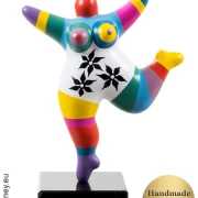 Striped mini Nana figurine “Candy” 19cm / 7.5 inches