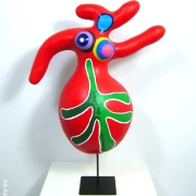 Sculpture “Malena” 40cm / 15.7 inches with leaf pattern