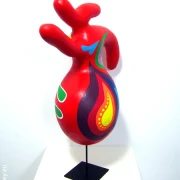 Sculpture “Malena” 40cm / 15.7 inches with leaf pattern