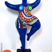 blue Nana figure with ornamental pattern! SL Hight 34 cm/ 13.4 inches