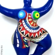 blue Nana figure with ornamental pattern! SL Hight 34 cm/ 13.4 inches