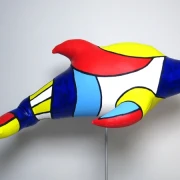 DELPHIN Skulptur SL Unikat! Länge 45cm Leichtgewicht