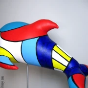 DELPHIN Skulptur SL Unikat! Länge 45cm Leichtgewicht