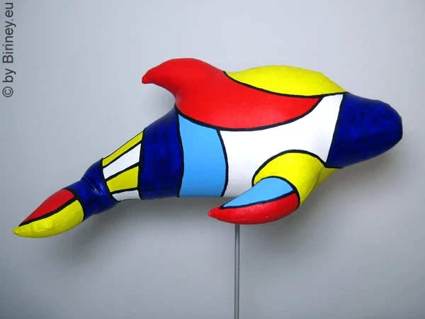 DELPHIN Skulptur SL Unikat! Länge 45cm Leichtgewicht