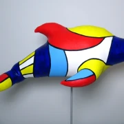 DELPHIN sculpture SL Unique! Length 45cm / 17.7 inches