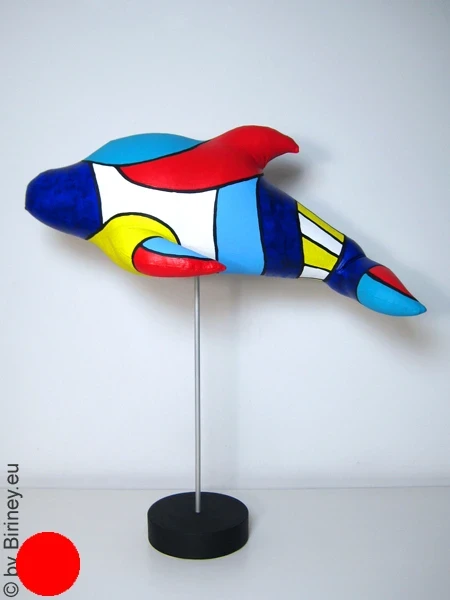 DELPHIN sculpture SL Unique! Length 45cm / 17.7 inches