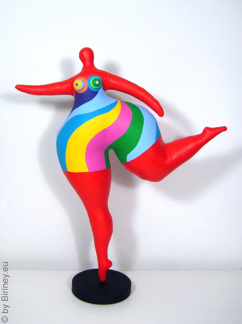 rote Nana Figur SL Unikat! Höhe 47cm Leichtgewicht