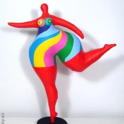 rote Nana Figur SL Unikat! Höhe 47cm Leichtgewicht