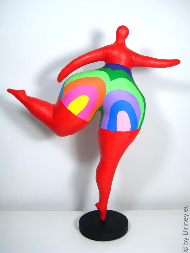 rote Nana Figur SL Unikat! Höhe 47cm Leichtgewicht