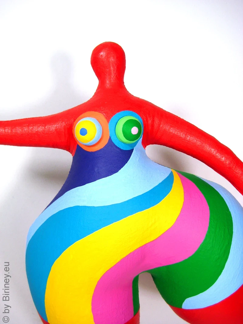 rote Nana Figur SL Unikat! Höhe 47cm Leichtgewicht