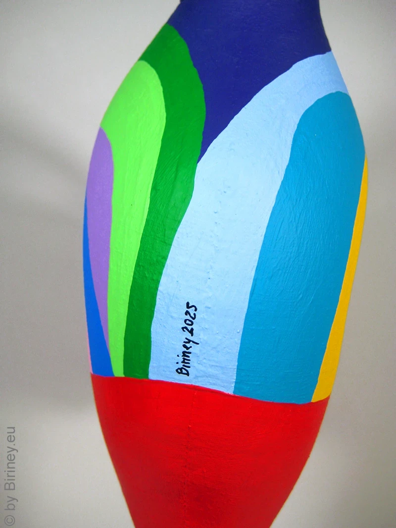 rote Nana Figur SL Unikat! Höhe 47cm Leichtgewicht