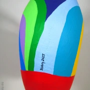 rote Nana Figur SL Unikat! Höhe 47cm Leichtgewicht