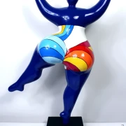 Unikat Nana-Figur dunkelblau Höhe 49 cm