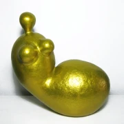 Unique figurine “Reclining Lady in Gold” L 41cm / 16,1 inches