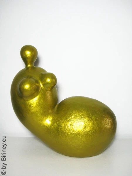 Unikat-Figur "Liegende in Gold" L 41cm