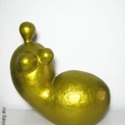 Unikat-Figur "Liegende in Gold" L 41cm