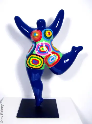 blue Nana figurine “Edges” made of ceramic!  32cm / 12.6 inches