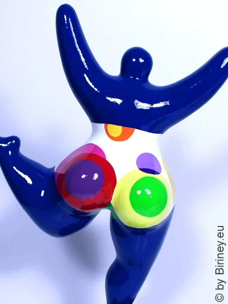 blaue Nana-Figur "Panton" aus Keramik!  31cm