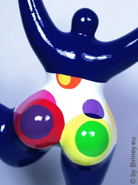 blaue Nana-Figur "Panton" aus Keramik!  31cm