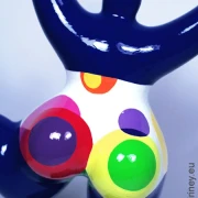 blaue Nana-Figur "Panton" aus Keramik!  31cm