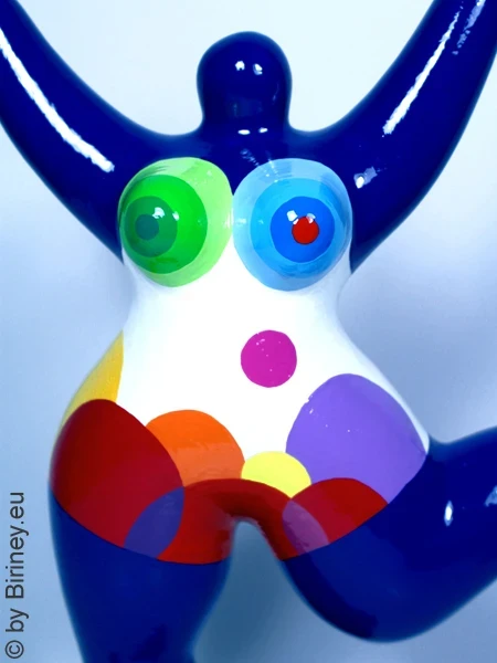 blaue Nana-Figur "Panton" aus Keramik!  31cm