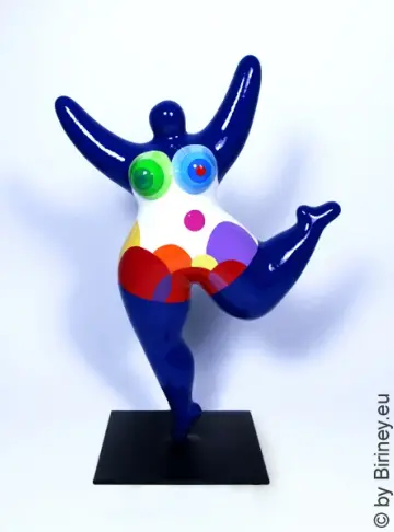 blaue Nana-Figur "Panton" aus Keramik!  31cm