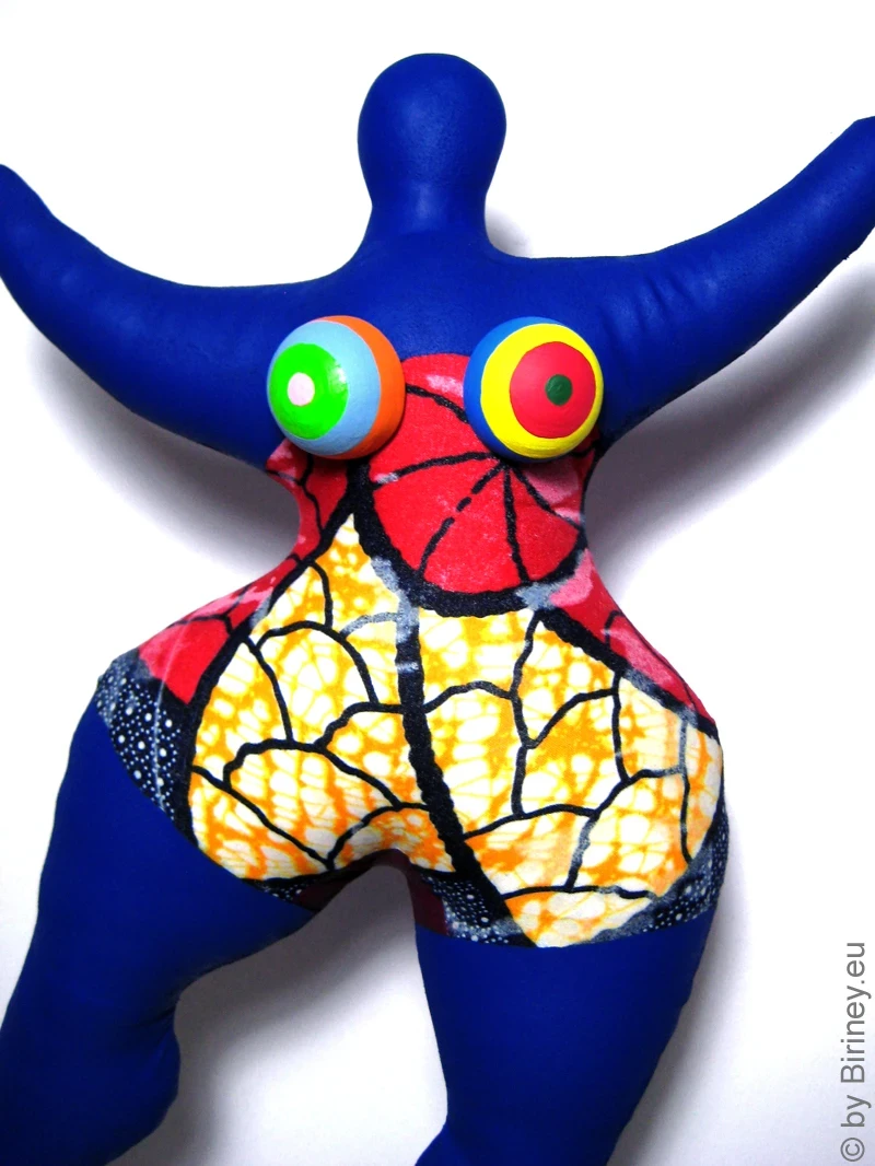 blue Nana figure with patterns! SL Hight 44cm/ 17.3 inches