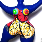 blue Nana figure with patterns! SL Hight 44cm/ 17.3 inches