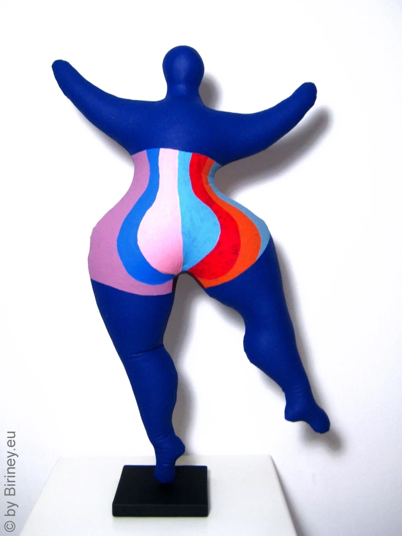 blue Nana figure with patterns! SL Hight 44cm/ 17.3 inches