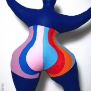 blue Nana figure with patterns! SL Hight 44cm/ 17.3 inches