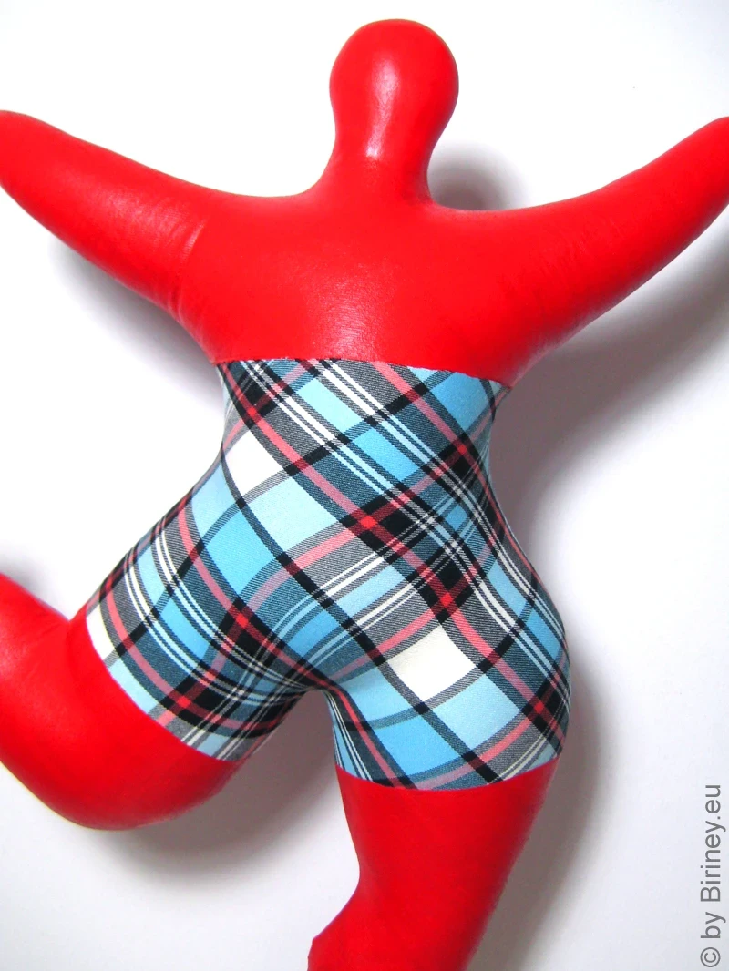 red Nana figure with lilac pattern! SL Hight 45cm/ 17.7 inches