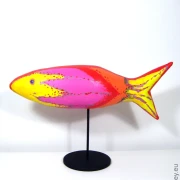 tropischer Fisch SL Skulptur Länge 40cm
