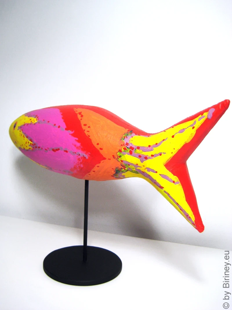tropischer Fisch SL Skulptur Länge 40cm