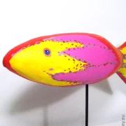 tropischer Fisch SL Skulptur Länge 40cm