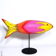 tropischer Fisch SL Skulptur Länge 40cm