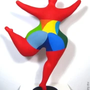 Red Nana figure SL Polygones! Height 44cm / 17 inches Lightweight