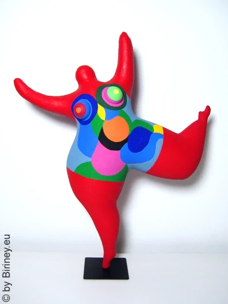 rote Nana Figur SL Unikat! Höhe 43cm Leichtgewicht