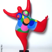 rote Nana Figur SL Unikat! Höhe 43cm Leichtgewicht