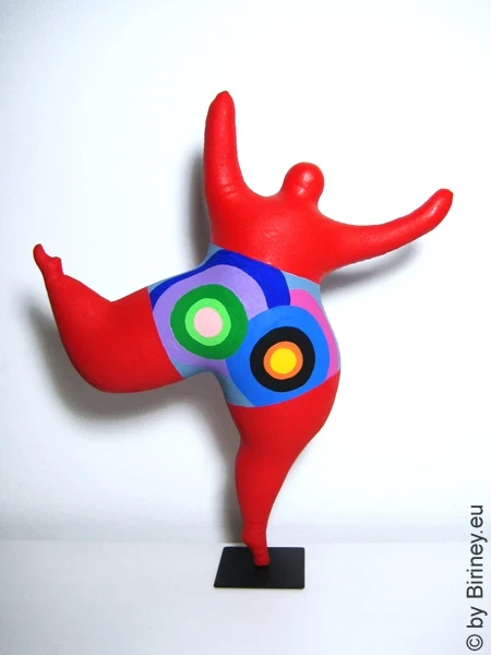 rote Nana Figur SL Unikat! Höhe 43cm Leichtgewicht