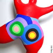 rote Nana Figur SL Unikat! Höhe 43cm Leichtgewicht