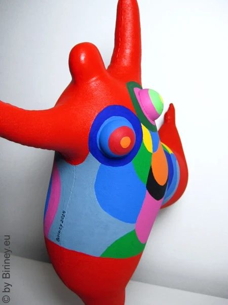 rote Nana Figur SL Unikat! Höhe 43cm Leichtgewicht