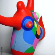 rote Nana Figur SL Unikat! Höhe 43cm Leichtgewicht